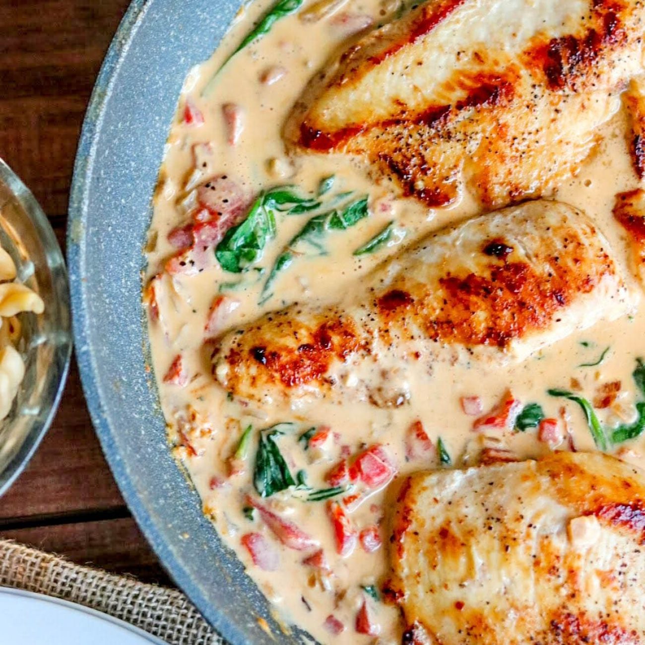 Chicken In A Metaxa Cream Sauce