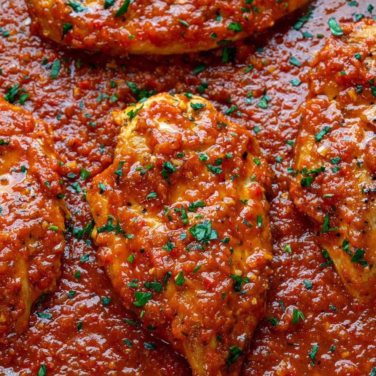 Chicken In A Red Sweet Pepper Sauce