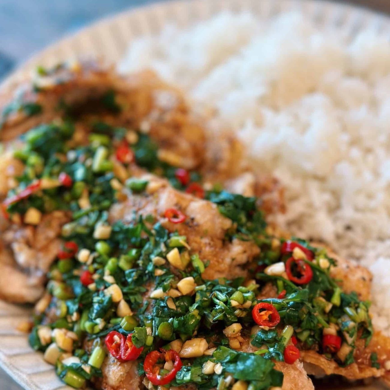 Chicken In Coriander / Cilantro Sauce