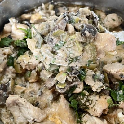 Chicken Liver Stroganoff