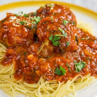 Chicken Meatballs For Spaghetti And