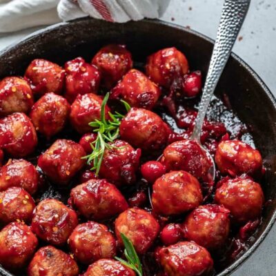 Chicken Meatballs With Plum Mustard