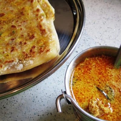 Chicken Paratha Indian Flat Bread Stuffed