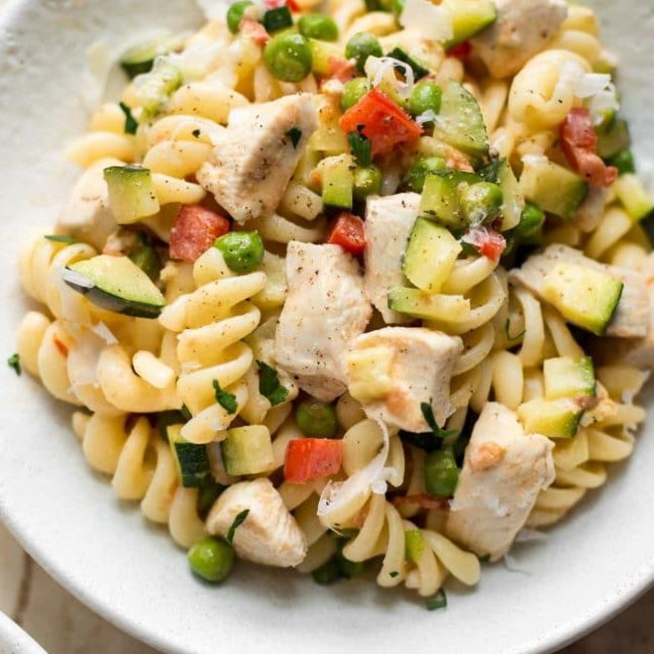 Chicken Pasta Primavera For Weekdays