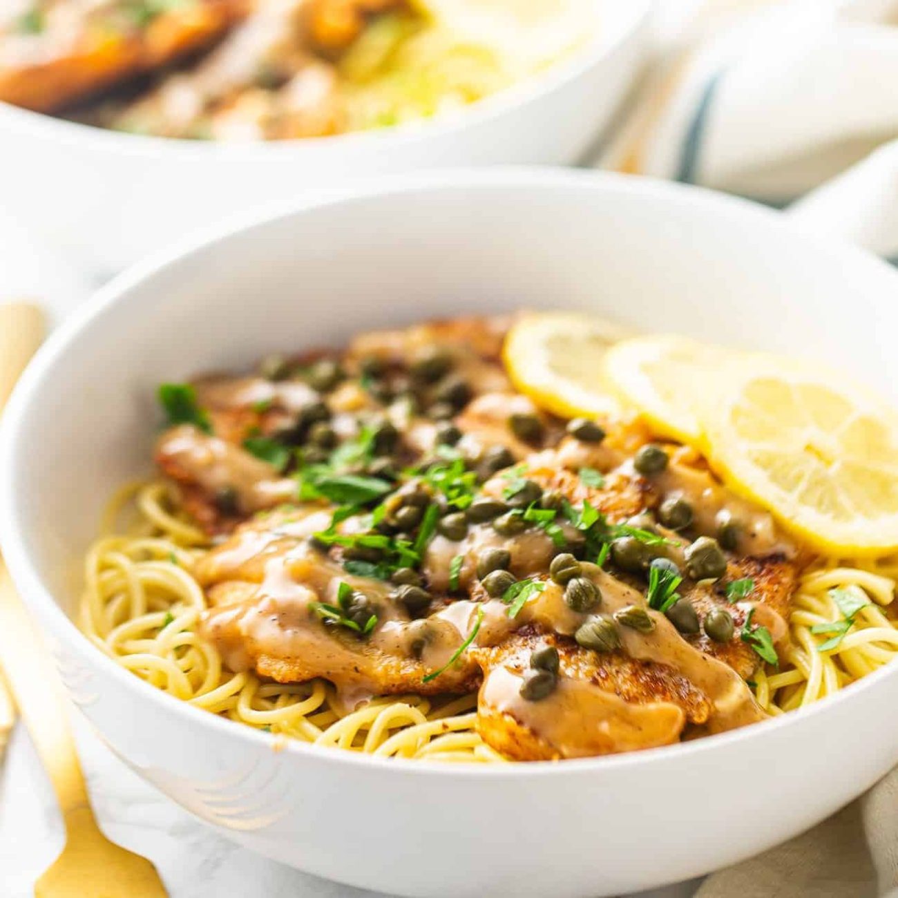 Chicken Piccata With Mushrooms