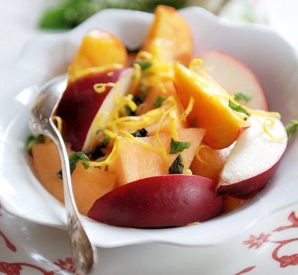 Chicken Salad With Nectarines In Mint