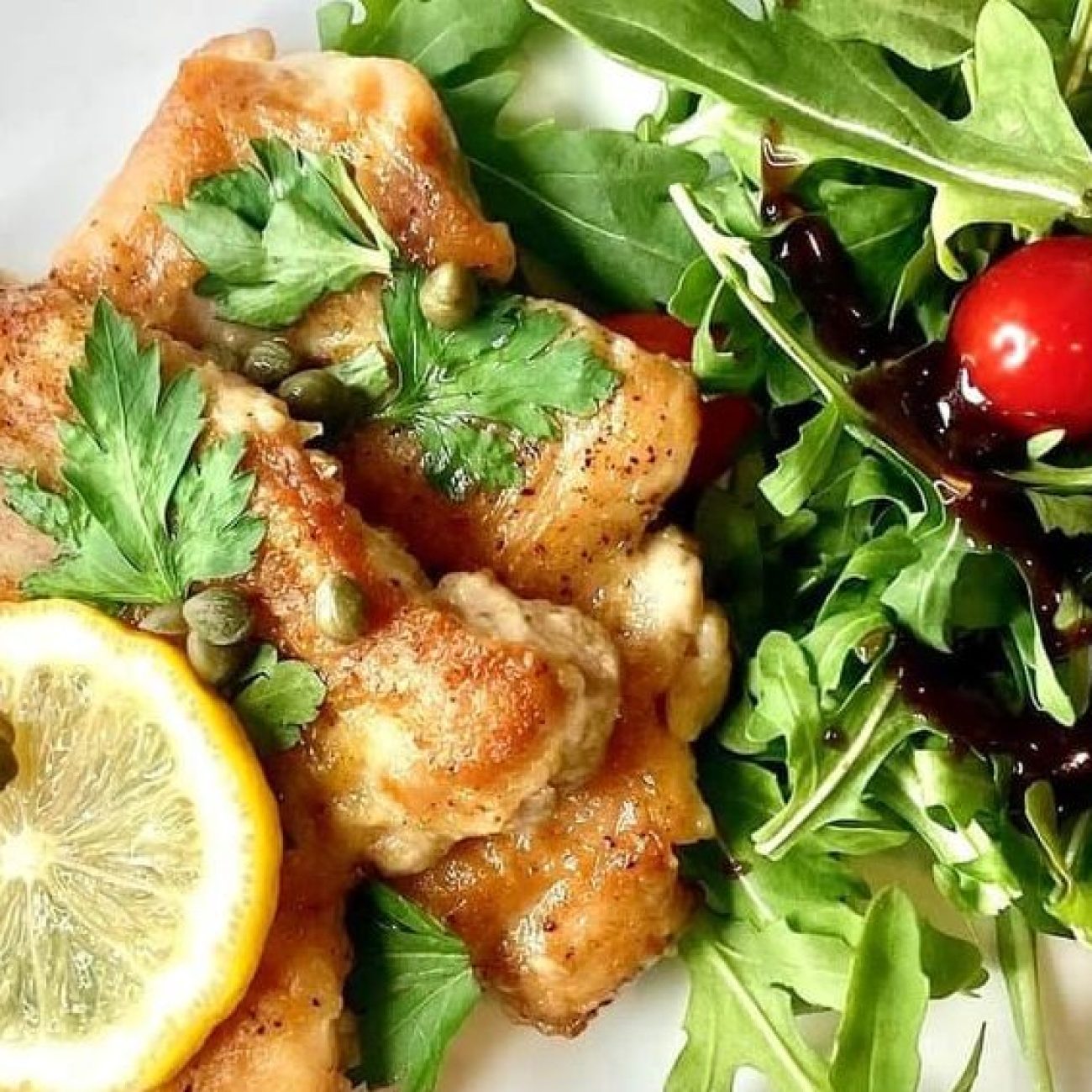 Chicken Scaloppine With Lemon Glaze Low