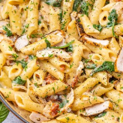 Chicken, Spinach, And Pasta