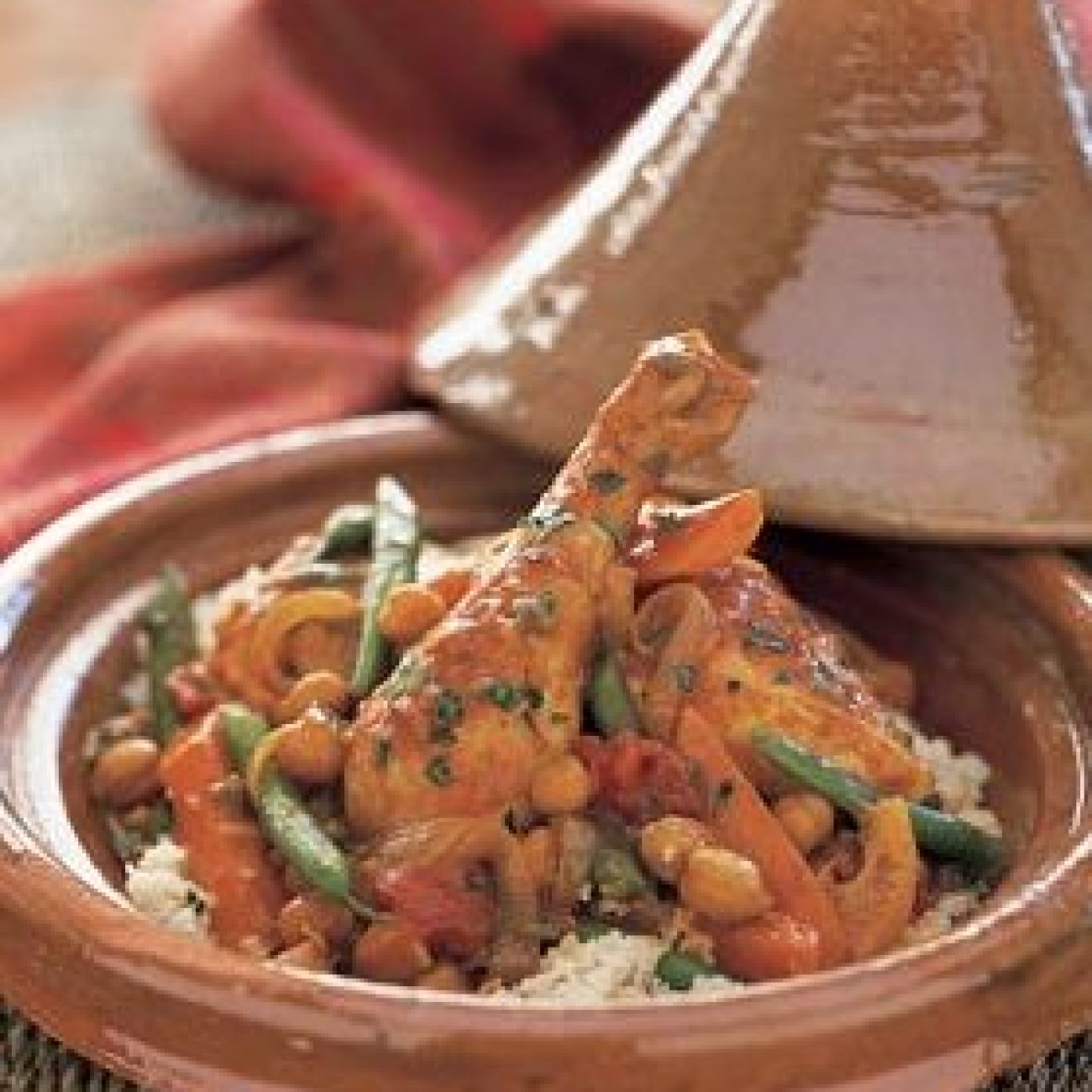 Chicken Tagine With Chickpeas And Mint