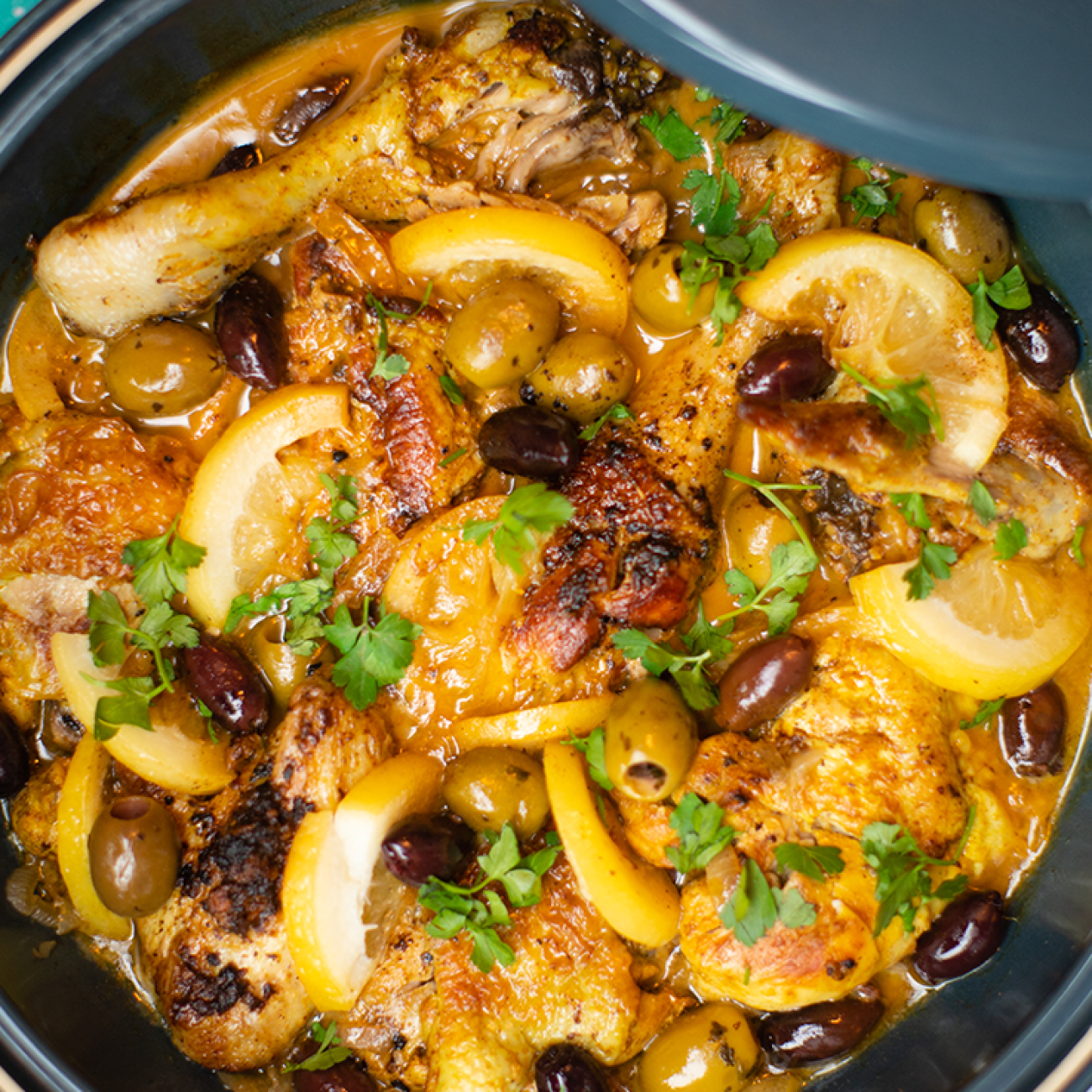 Chicken Tagine With Olives & Preserved Lemon