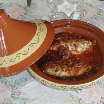 Chicken Tajine With Honeyed Tomatoes And