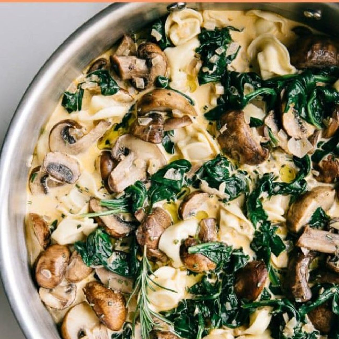 Chicken Tortellini With Mushroom Sauce