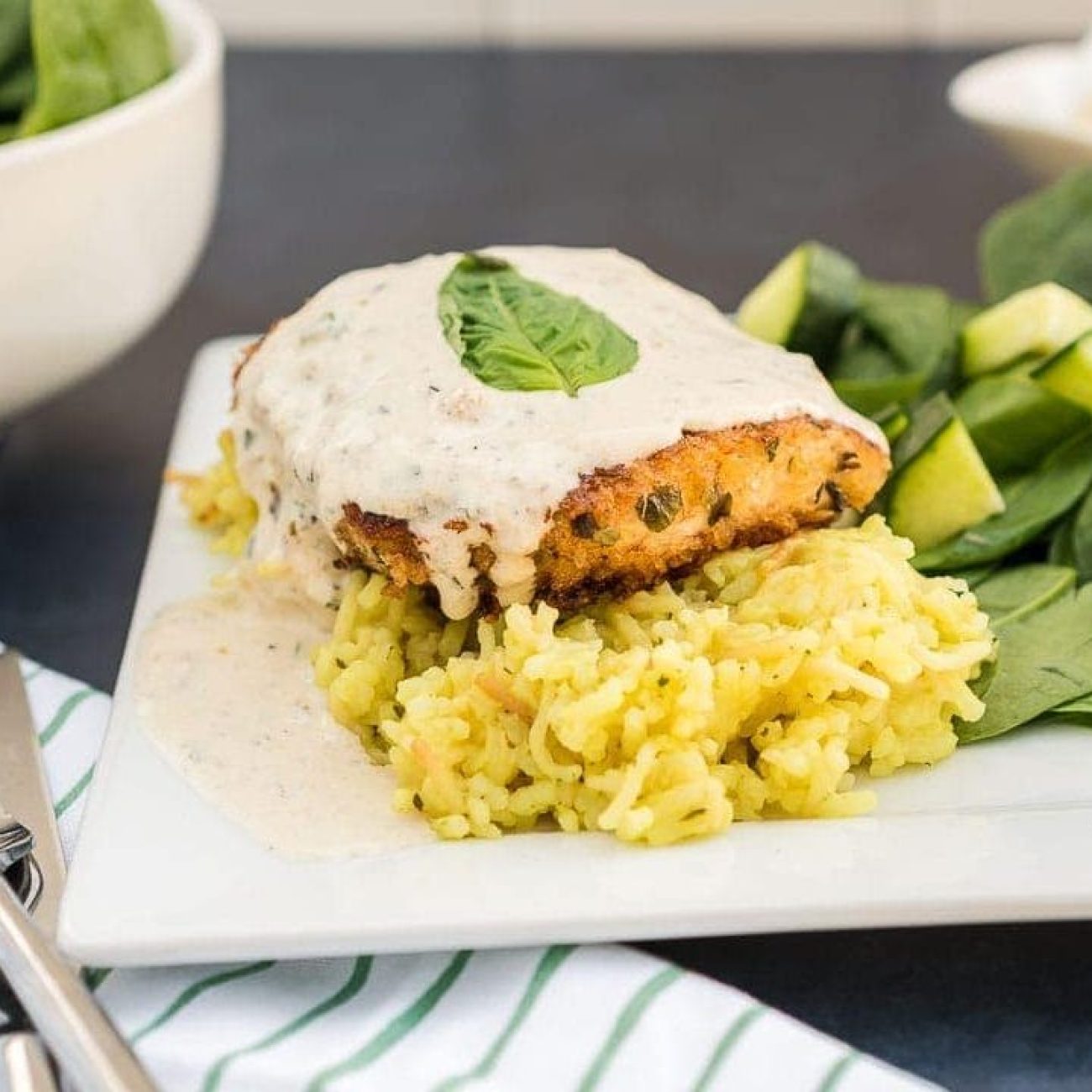 Chicken With Basil And Parmesan