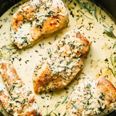 Chicken With Mustard And Tarragon Cream