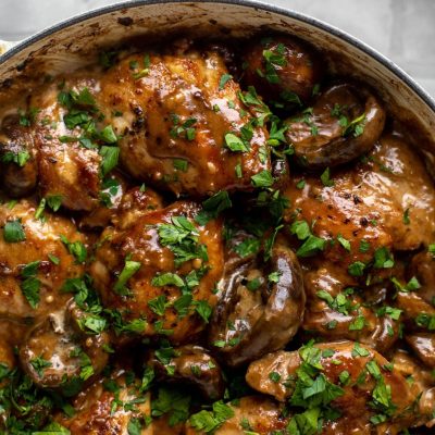 Chicken With Wild Mushrooms And Balsamic