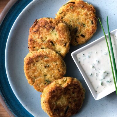 Chickpea Cakes With Tomato Jam