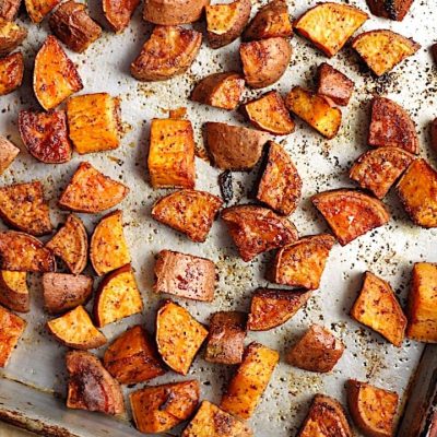 Chili Roasted Sweet Potatoes