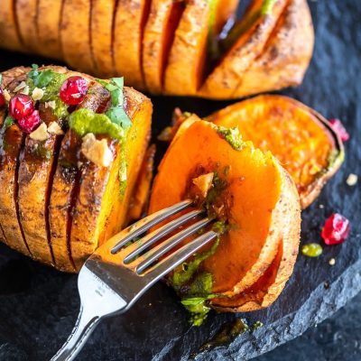 Chili-Rubbed Sweet Potato Rounds With