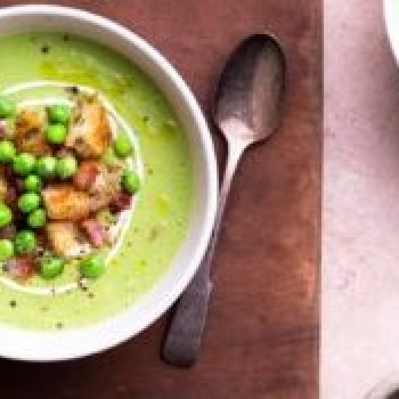 Chilled English Pea Soup With Extra-Virgin