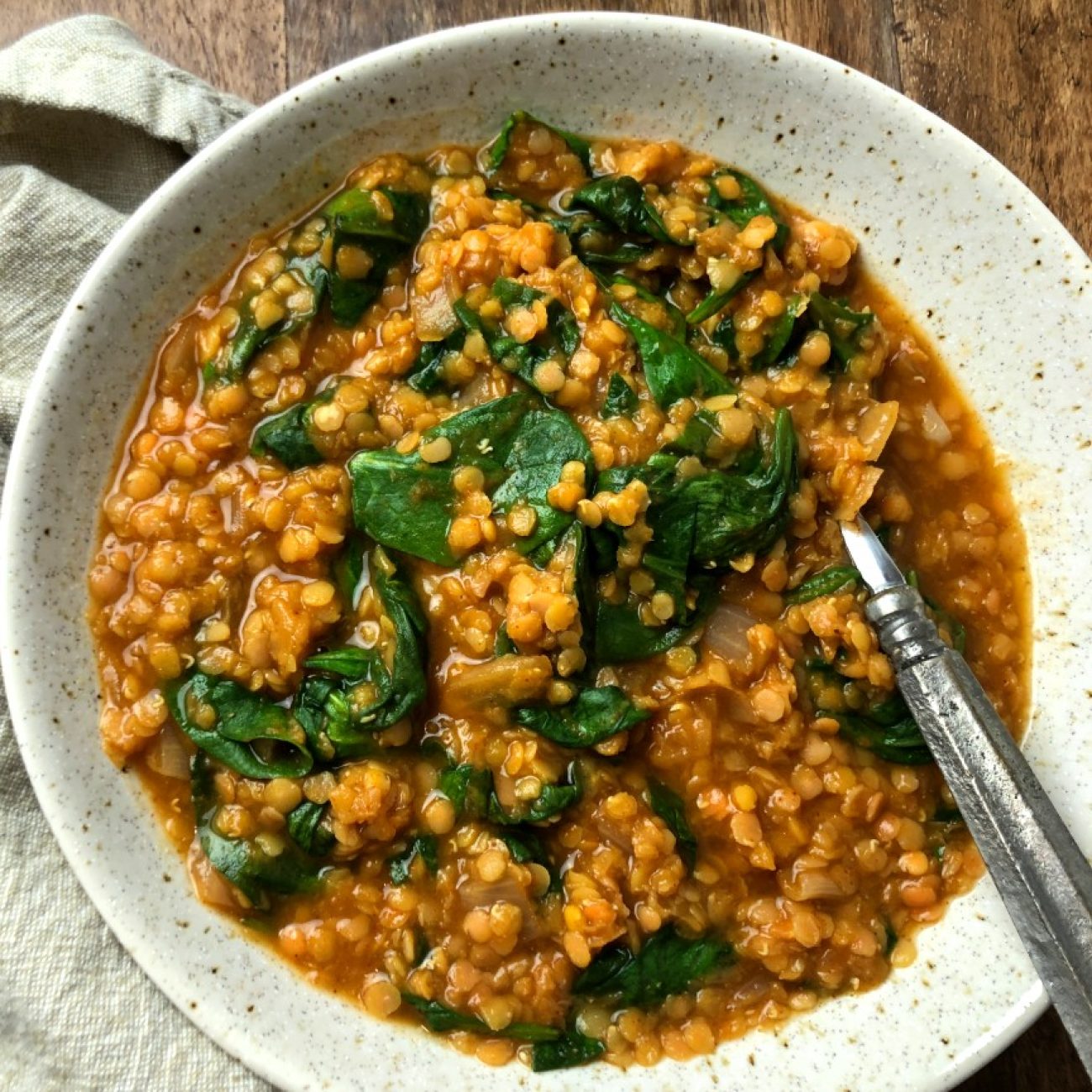 Chilled Lentil Soup With Spinach