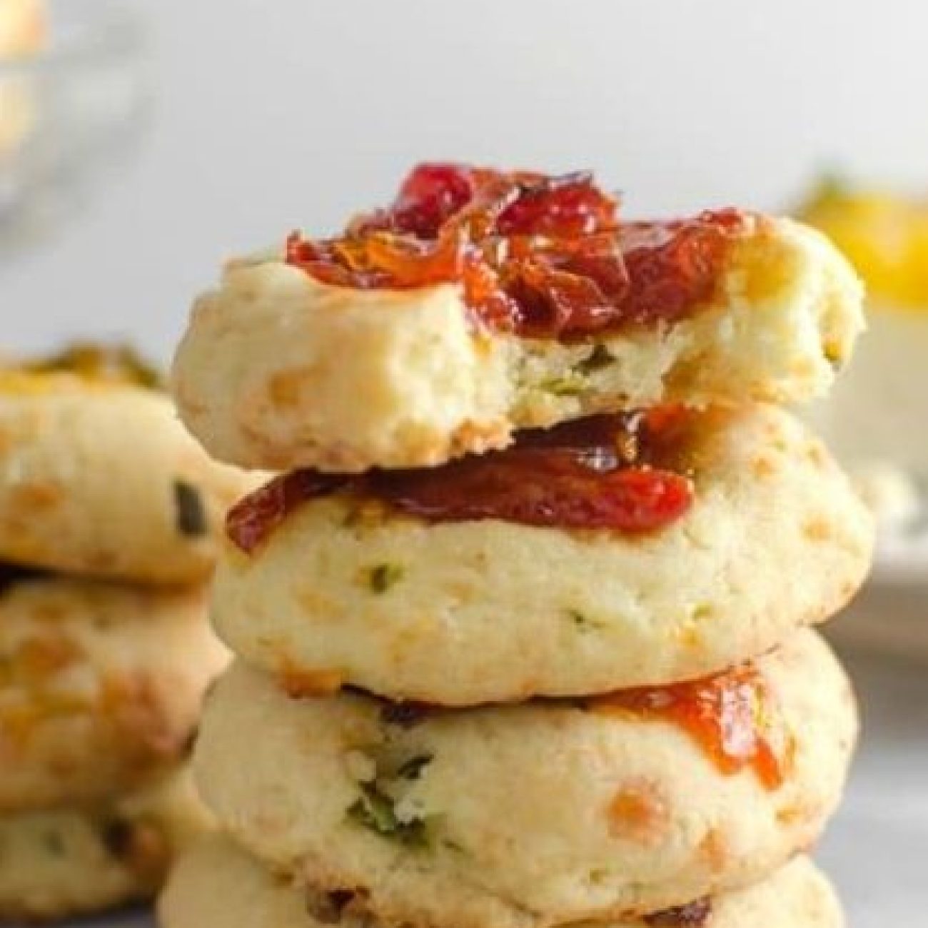 Chilli And Cheese Savoury Biscuits Cookies