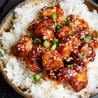 Chilli Chicken With Rice