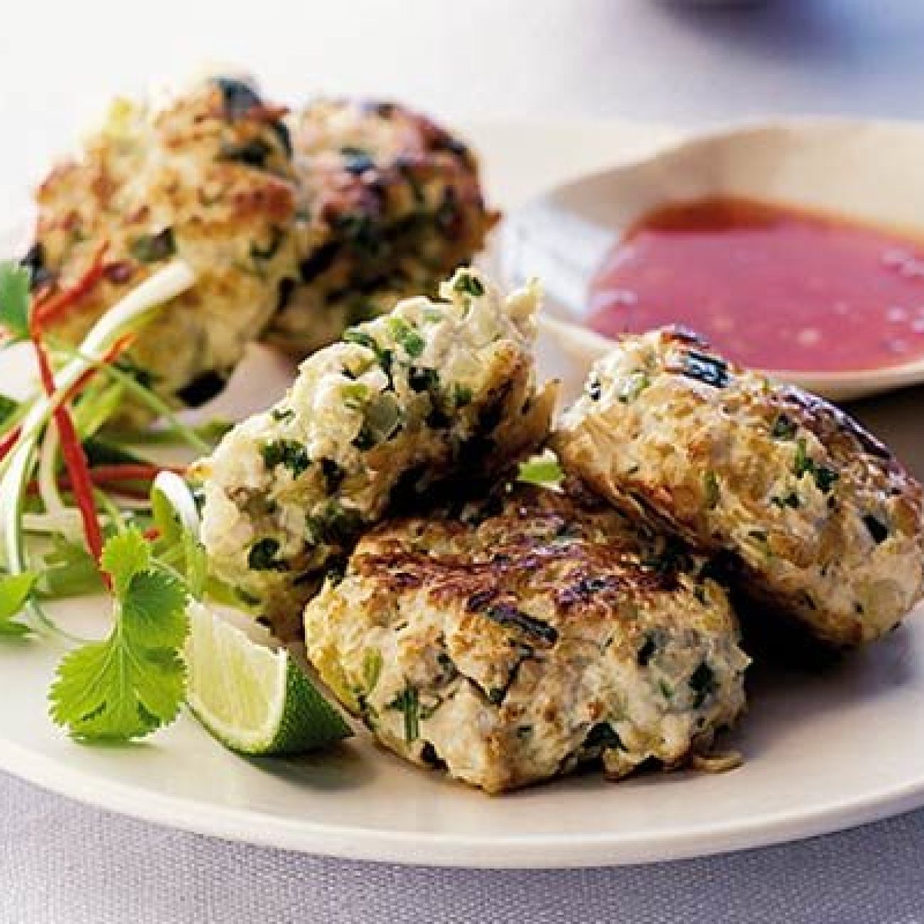 Chinese Prawn Cakes With Sweet Chilli Sauce