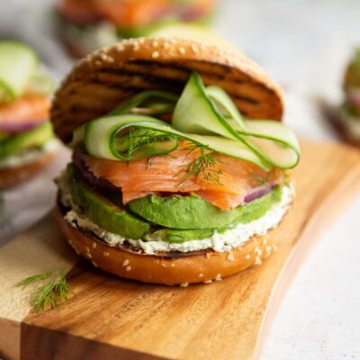 Chips With Smoked Salmon And Avocado