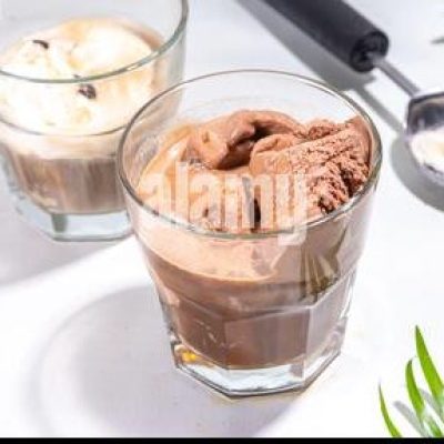 Chocolate Affogato With Vanilla Ice