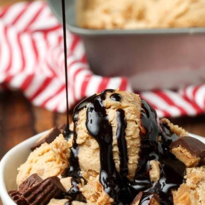 Chocolate And Peanut Butter Ribbon Dessert