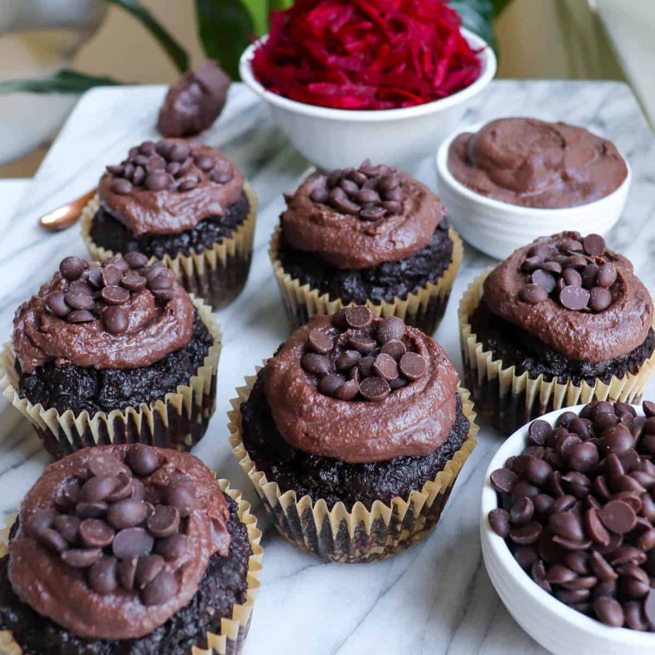 Chocolate Beetroot Muffins