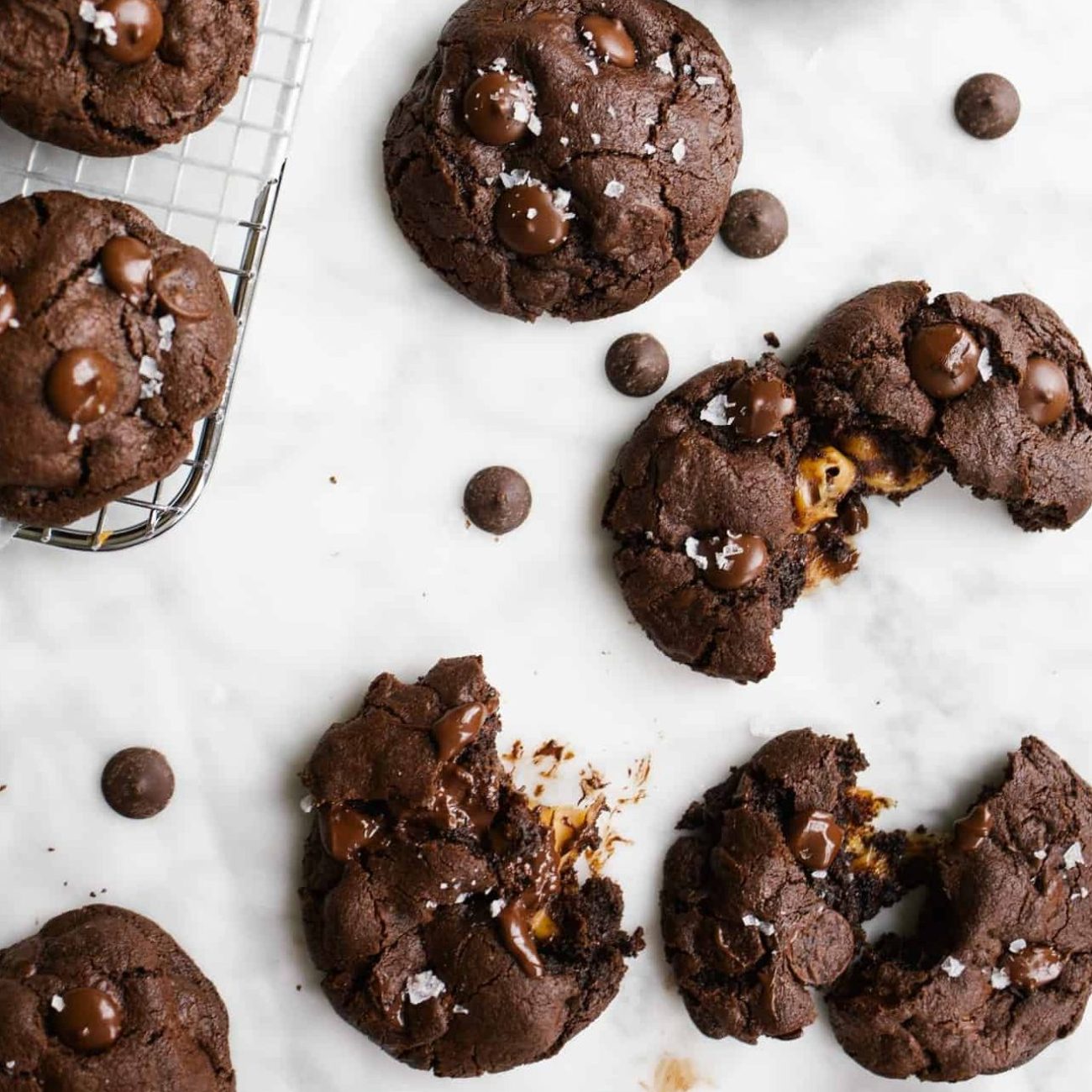 Chocolate Caramel Cookies