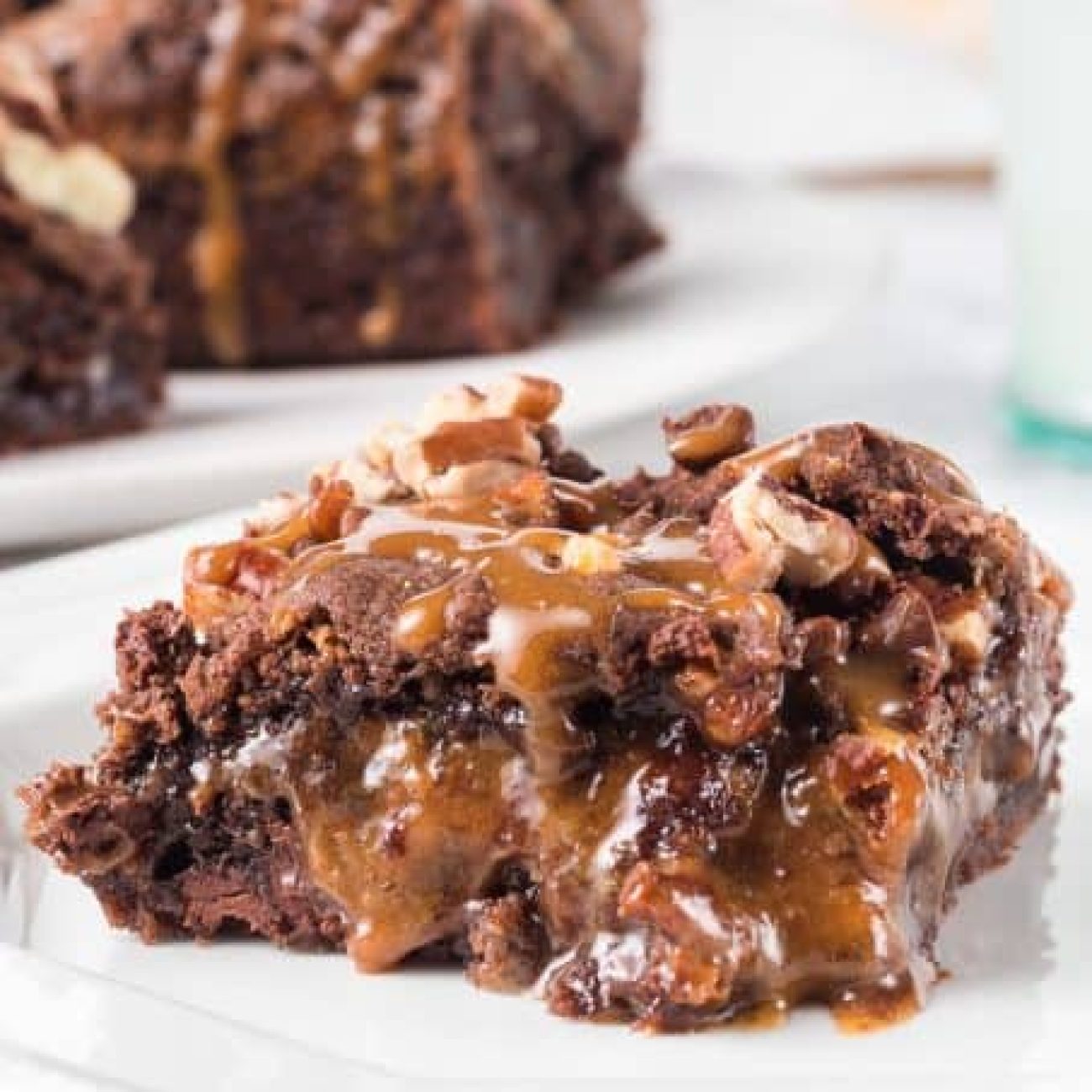 Chocolate Caramel Gooey Bars