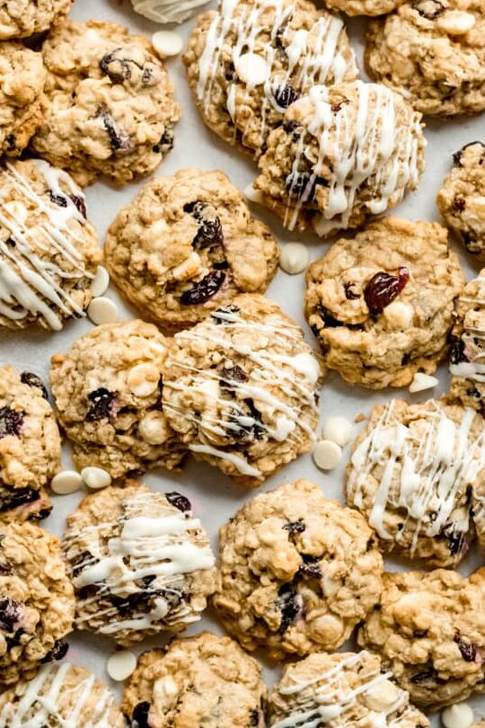 Chocolate Cherry And Oatmeal Cookies