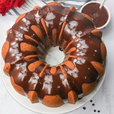 Chocolate Chip Bundt Cake With Chocolate Glaze