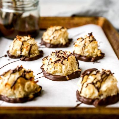 Chocolate Coated Macaroons