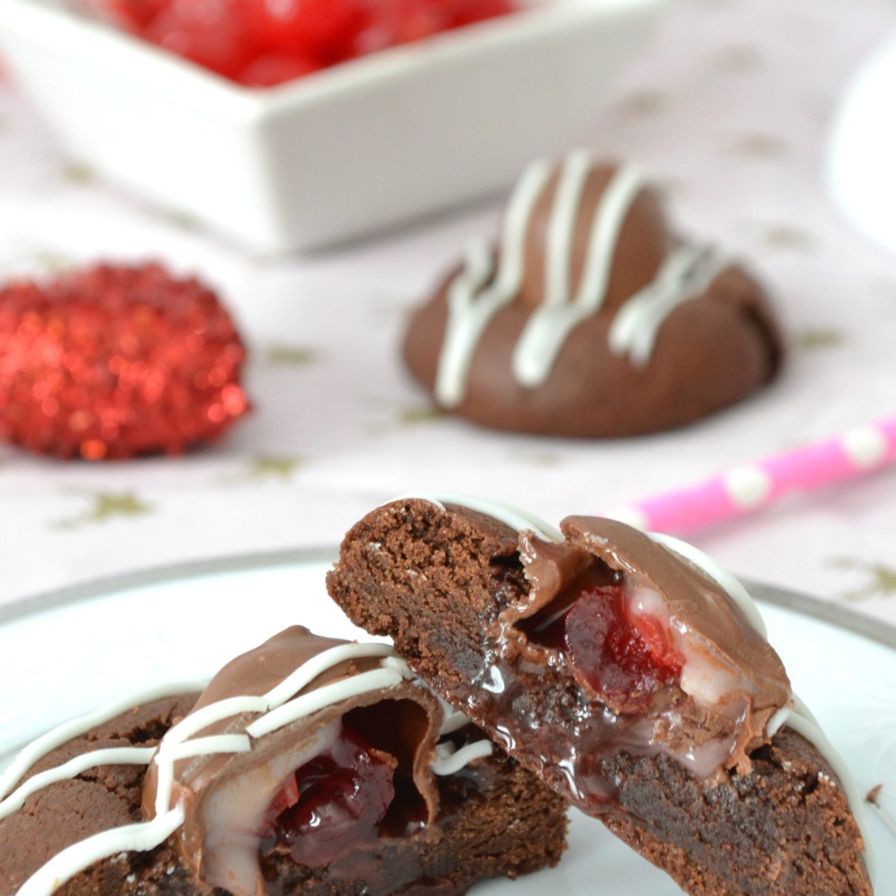 Chocolate Covered Cherry Cookies