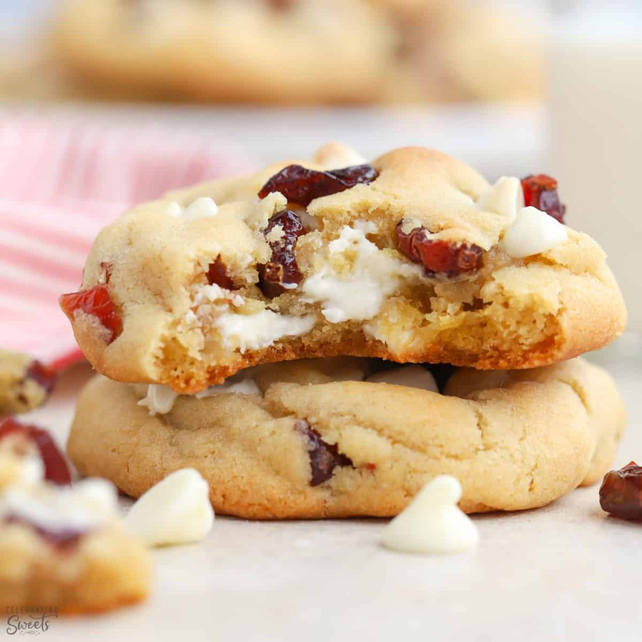 Chocolate Cranberry Gift Cookies