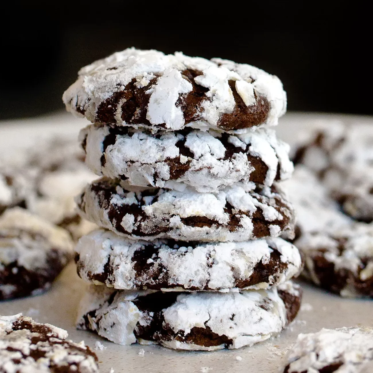 Chocolate Crinkle Cookies