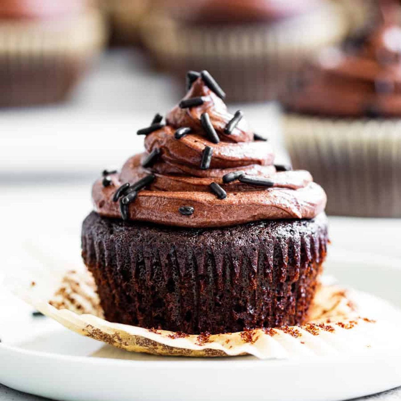 Chocolate Cupcakes With Chocolate