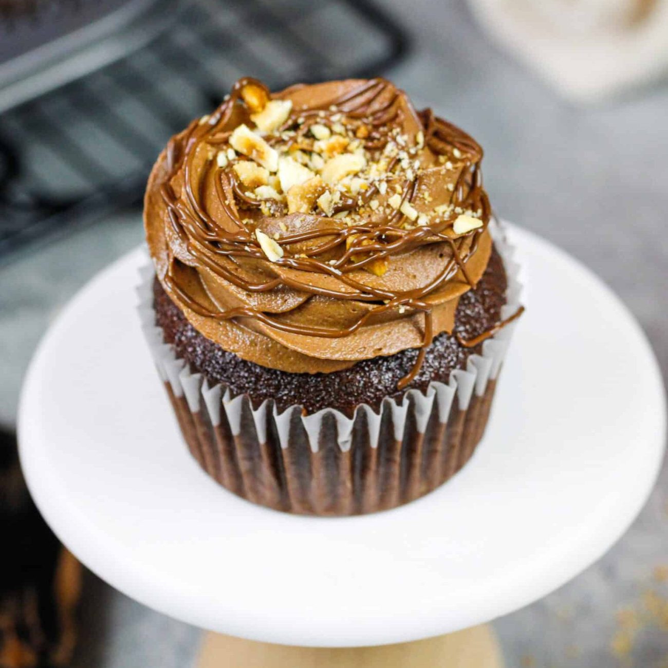 Chocolate Cupcakes With Nutella And