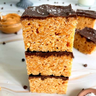 Chocolate Dipped Krispies Peanut Butter