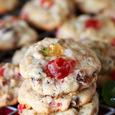 Chocolate Fruitcake Cookies