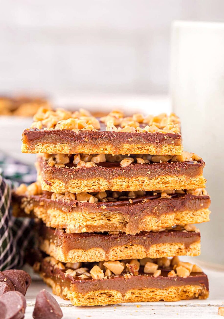 Chocolate Graham Pecan Squares