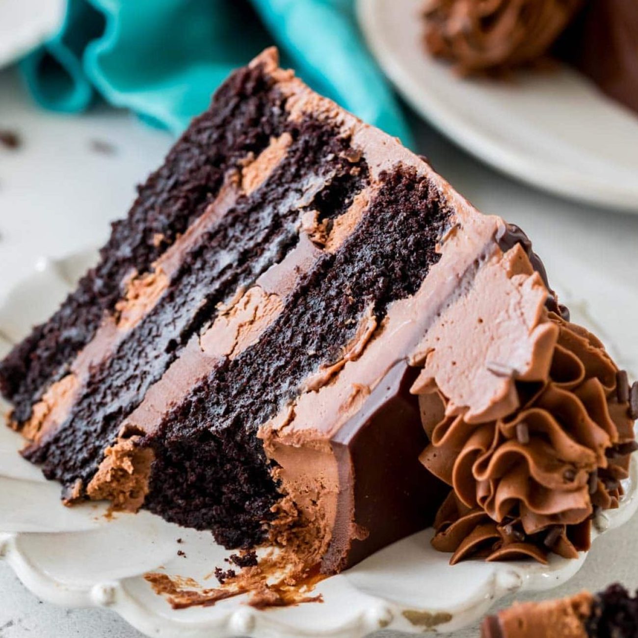 Chocolate Layer Cake With Chocolate