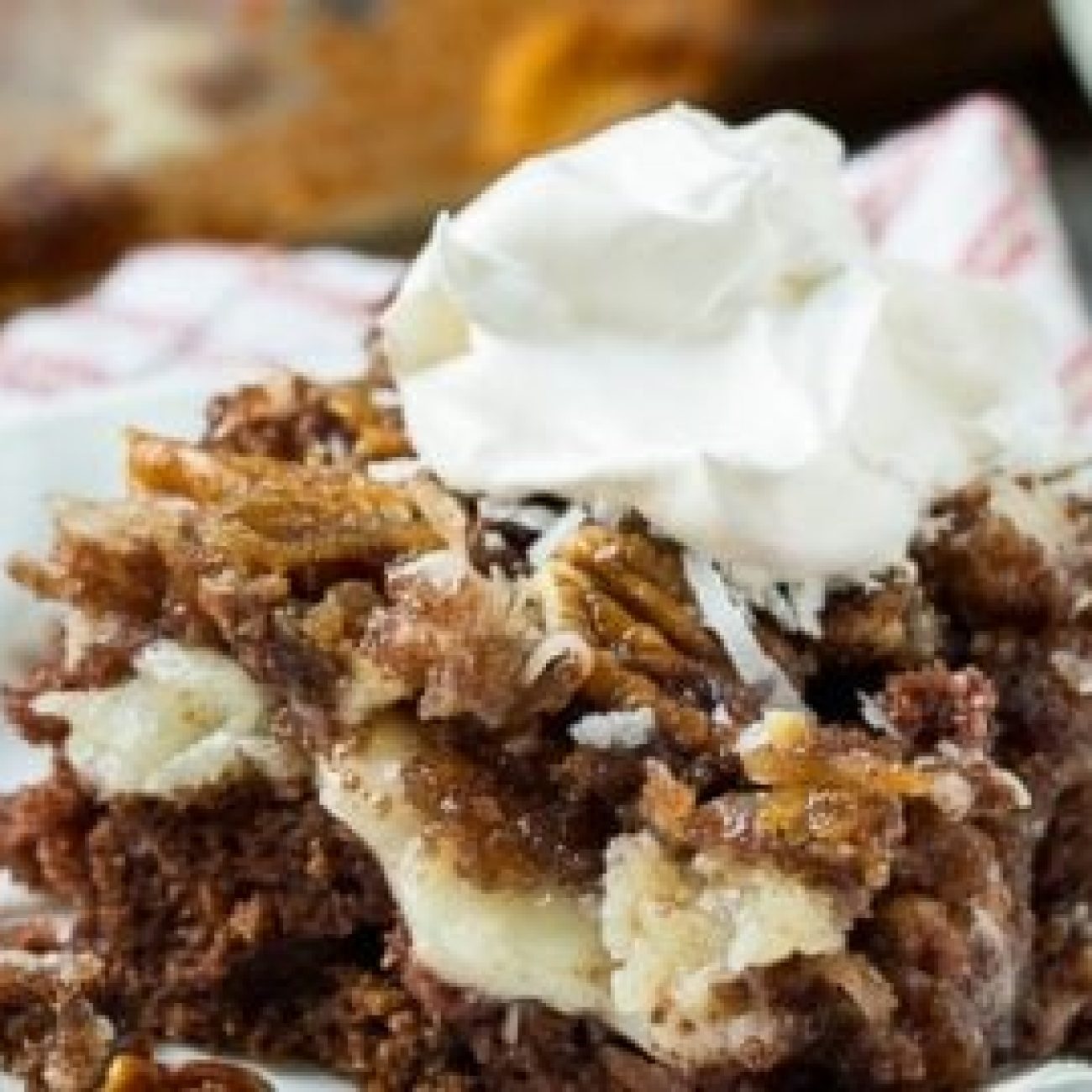 Chocolate Nut Upside Down Cake