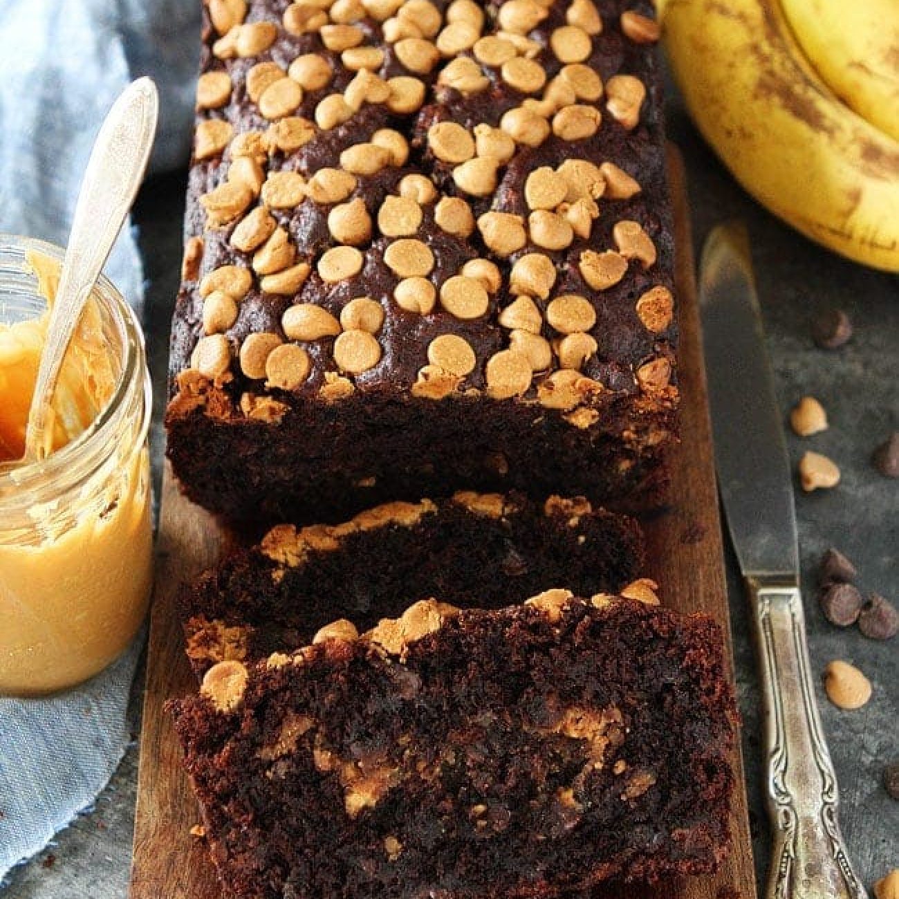 Chocolate Peanut Butter And Banana Cake