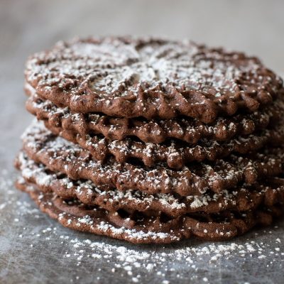 Chocolate Peppermint Pizzelle