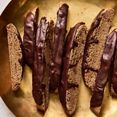 Chocolate Popcorn Biscotti