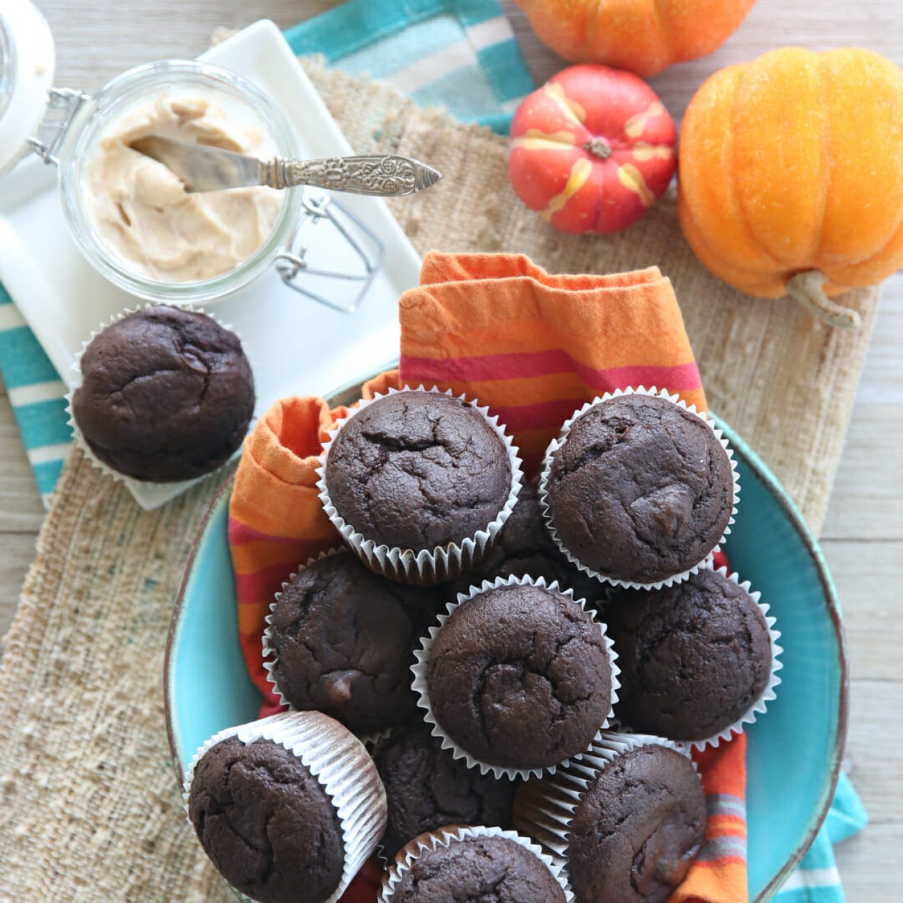 Chocolate Pumpkin Muffins